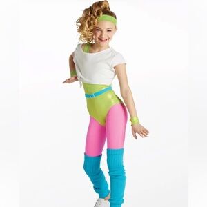 Weissman 80s Inspired Child Workout Costume